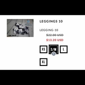 Women’s Sm/Med Leggings Lot #4